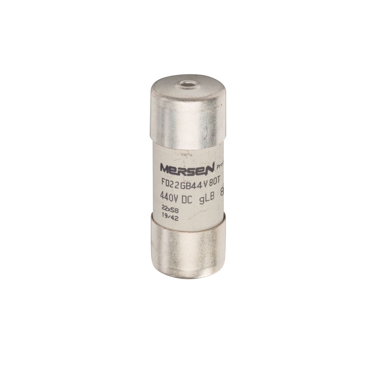 J098563 - Cylindrical fuse-link GRB 440VDC 22x158, 80A with striker